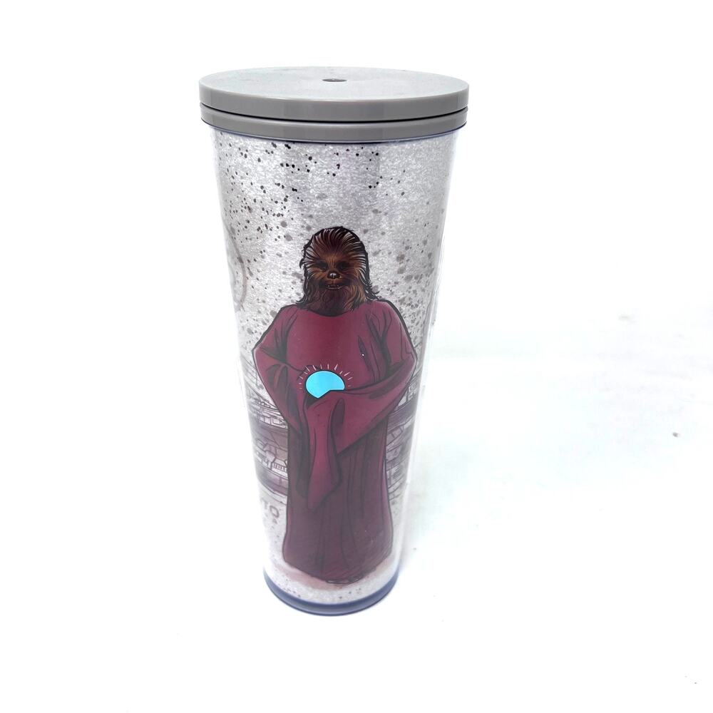Starbucks Star Wars Acrylic‎ Tumbler Chewbacca 24oz Disney Parks - needs straw